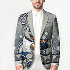 North Queensland Cowboys Blazer Aboriginal Dot Pattern - Rugby Mascot Heritage Pride