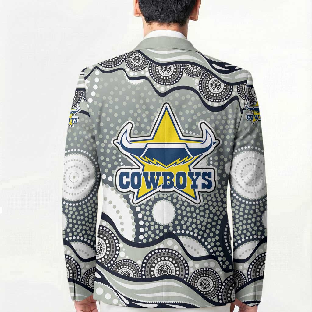 North Queensland Cowboys Blazer Aboriginal Dot Pattern - Rugby Mascot Heritage Pride