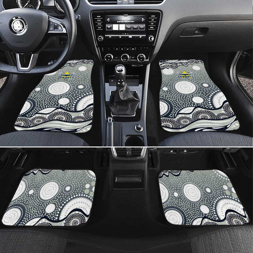 North Queensland Cowboys Car Mats Aboriginal Dot Pattern - Rugby Mascot Heritage Pride