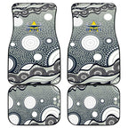 North Queensland Cowboys Car Mats Aboriginal Dot Pattern - Rugby Mascot Heritage Pride