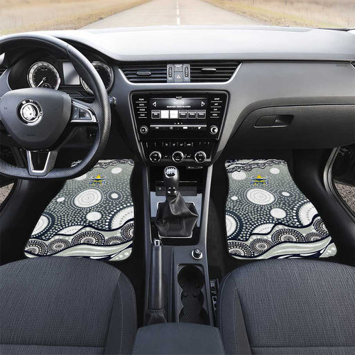 North Queensland Cowboys Car Mats Aboriginal Dot Pattern - Rugby Mascot Heritage Pride