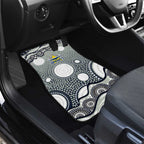 North Queensland Cowboys Car Mats Aboriginal Dot Pattern - Rugby Mascot Heritage Pride