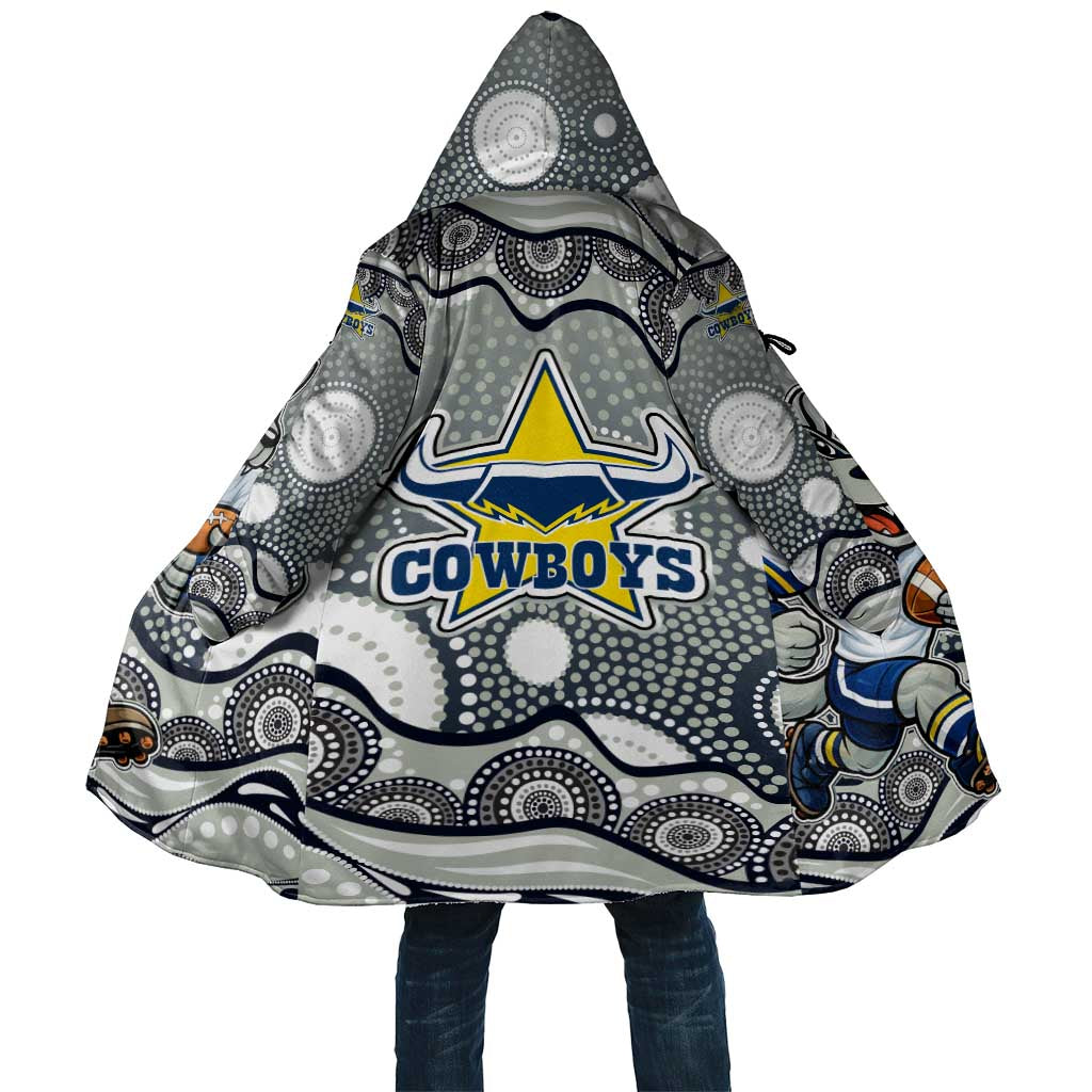 North Queensland Cowboys Cloak Aboriginal Dot Pattern - Rugby Mascot Heritage Pride