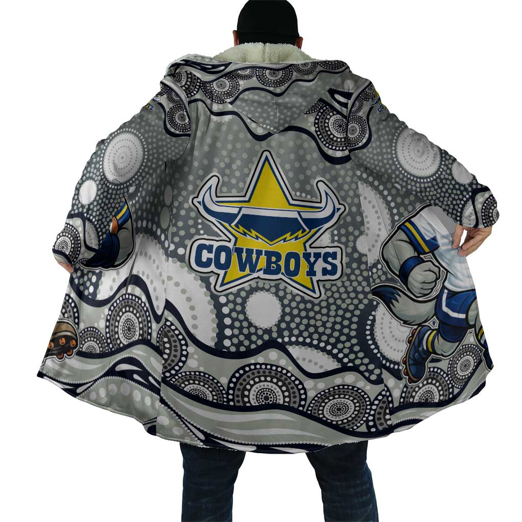 North Queensland Cowboys Cloak Aboriginal Dot Pattern - Rugby Mascot Heritage Pride
