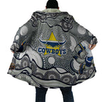 North Queensland Cowboys Cloak Aboriginal Dot Pattern - Rugby Mascot Heritage Pride