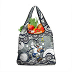North Queensland Cowboys Grocery Bag Aboriginal Dot Pattern - Rugby Mascot Heritage Pride