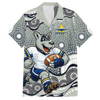 North Queensland Cowboys Hawaiian Shirt Aboriginal Dot Pattern - Rugby Mascot Heritage Pride