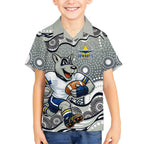 North Queensland Cowboys Hawaiian Shirt Aboriginal Dot Pattern - Rugby Mascot Heritage Pride