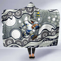North Queensland Cowboys Hooded Blanket Aboriginal Dot Pattern - Rugby Mascot Heritage Pride