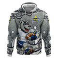 North Queensland Cowboys Hoodie Aboriginal Dot Pattern - Rugby Mascot Heritage Pride
