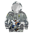North Queensland Cowboys Kid Hoodie Aboriginal Dot Pattern - Rugby Mascot Heritage Pride