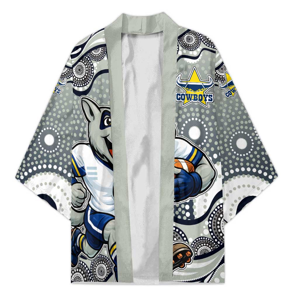 North Queensland Cowboys Kimono Aboriginal Dot Pattern - Rugby Mascot Heritage Pride
