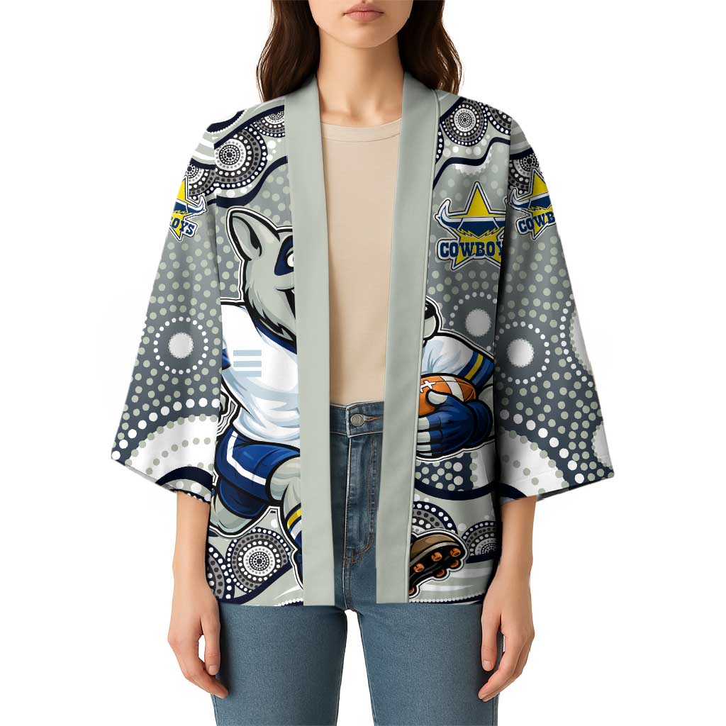 North Queensland Cowboys Kimono Aboriginal Dot Pattern - Rugby Mascot Heritage Pride