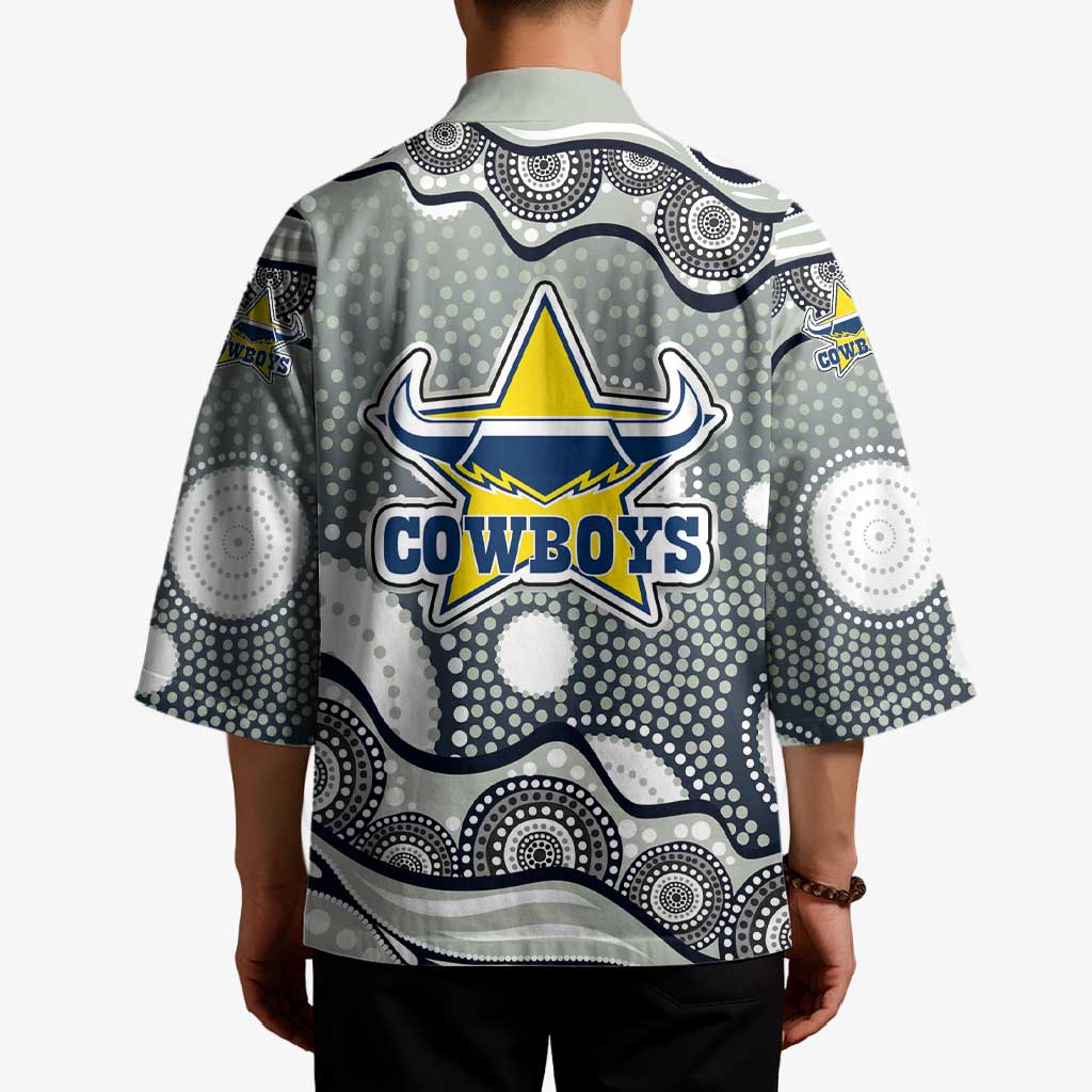 North Queensland Cowboys Kimono Aboriginal Dot Pattern - Rugby Mascot Heritage Pride