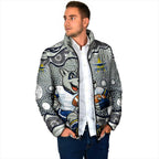 North Queensland Cowboys Padded Jacket Aboriginal Dot Pattern - Rugby Mascot Heritage Pride