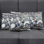 North Queensland Cowboys Pillow Cover Aboriginal Dot Pattern - Rugby Mascot Heritage Pride