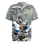 North Queensland Cowboys Rugby Jersey Aboriginal Dot Pattern - Rugby Mascot Heritage Pride