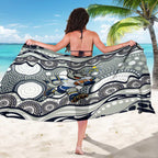 North Queensland Cowboys Sarong Aboriginal Dot Pattern - Rugby Mascot Heritage Pride