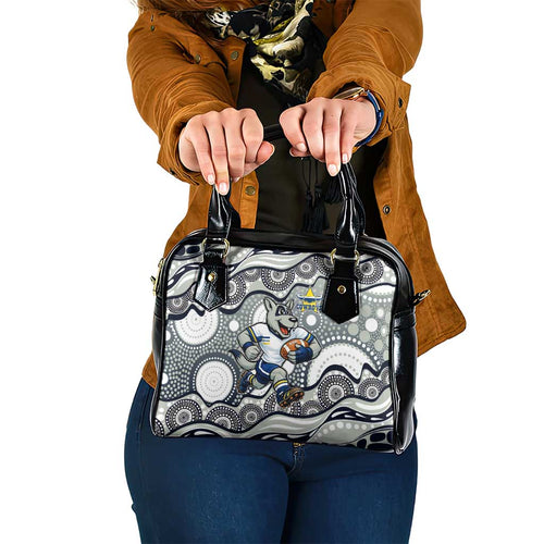 North Queensland Cowboys Shoulder Handbag Aboriginal Dot Pattern - Rugby Mascot Heritage Pride