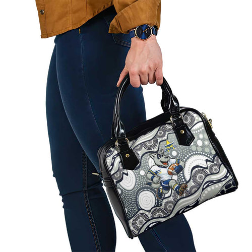 North Queensland Cowboys Shoulder Handbag Aboriginal Dot Pattern - Rugby Mascot Heritage Pride