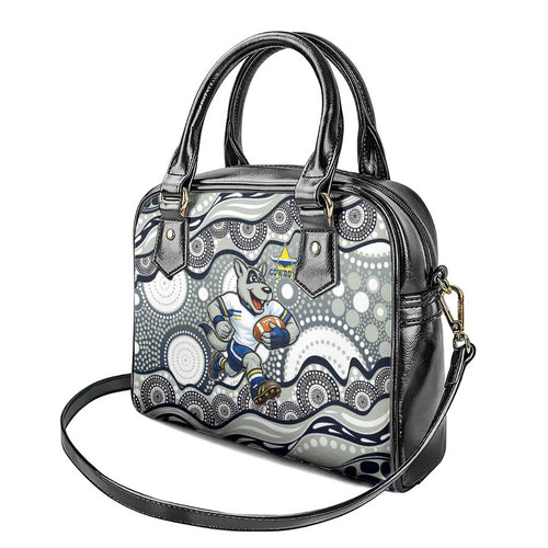 North Queensland Cowboys Shoulder Handbag Aboriginal Dot Pattern - Rugby Mascot Heritage Pride