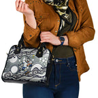 North Queensland Cowboys Shoulder Handbag Aboriginal Dot Pattern - Rugby Mascot Heritage Pride