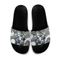 North Queensland Cowboys Slide Sandals Aboriginal Dot Pattern - Rugby Mascot Heritage Pride