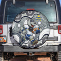 North Queensland Cowboys Spare Tire Cover Aboriginal Dot Pattern - Rugby Mascot Heritage Pride