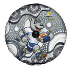 North Queensland Cowboys Spare Tire Cover Aboriginal Dot Pattern - Rugby Mascot Heritage Pride