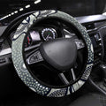 North Queensland Cowboys Steering Wheel Cover Aboriginal Dot Pattern - Rugby Mascot Heritage Pride