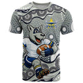 North Queensland Cowboys T Shirt Aboriginal Dot Pattern - Rugby Mascot Heritage Pride