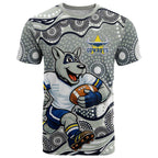 North Queensland Cowboys T Shirt Aboriginal Dot Pattern - Rugby Mascot Heritage Pride