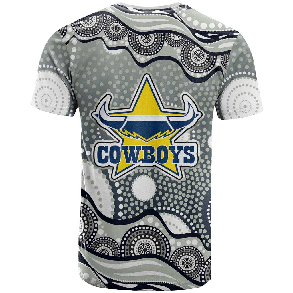 North Queensland Cowboys T Shirt Aboriginal Dot Pattern - Rugby Mascot Heritage Pride