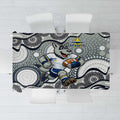 North Queensland Cowboys Tablecloth Aboriginal Dot Pattern - Rugby Mascot Heritage Pride