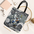 North Queensland Cowboys Tote Bag Aboriginal Dot Pattern - Rugby Mascot Heritage Pride