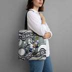 North Queensland Cowboys Tote Bag Aboriginal Dot Pattern - Rugby Mascot Heritage Pride