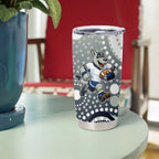 North Queensland Cowboys Tumbler Cup Aboriginal Dot Pattern - Rugby Mascot Heritage Pride