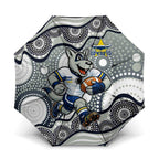 North Queensland Cowboys Umbrella Aboriginal Dot Pattern - Rugby Mascot Heritage Pride