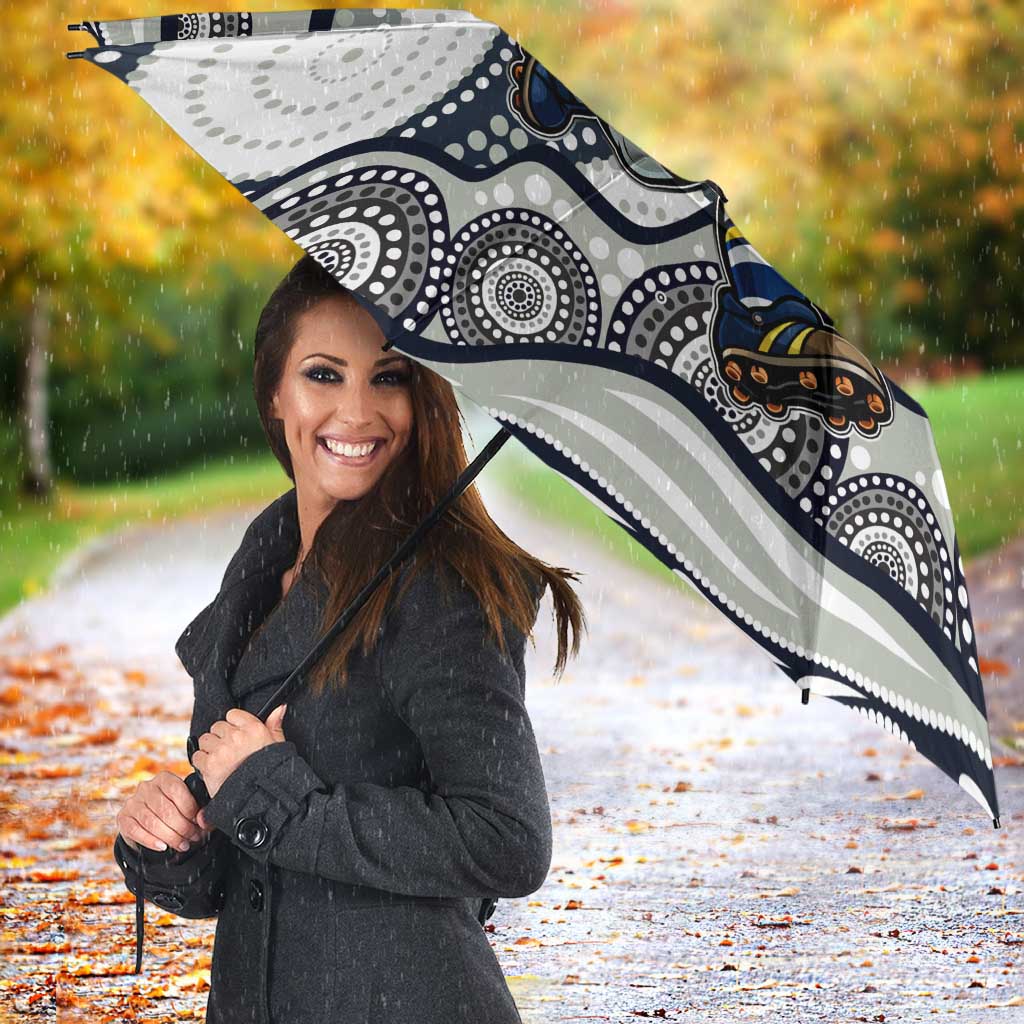 North Queensland Cowboys Umbrella Aboriginal Dot Pattern - Rugby Mascot Heritage Pride