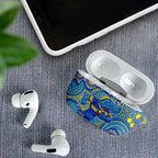 Parramatta Eels AirPods Case Aboriginal Dot Pattern - Rugby Mascot Heritage Pride