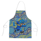 Parramatta Eels Apron Aboriginal Dot Pattern - Rugby Mascot Heritage Pride