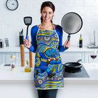 Parramatta Eels Apron Aboriginal Dot Pattern - Rugby Mascot Heritage Pride