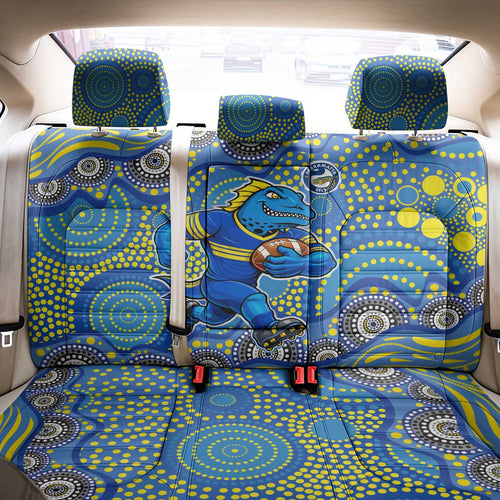 Parramatta Eels Back Car Seat Cover Aboriginal Dot Pattern - Rugby Mascot Heritage Pride