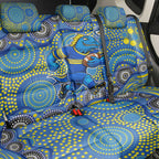 Parramatta Eels Back Car Seat Cover Aboriginal Dot Pattern - Rugby Mascot Heritage Pride