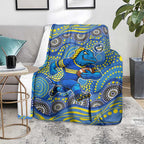 Parramatta Eels Blanket Aboriginal Dot Pattern - Rugby Mascot Heritage Pride