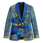 Parramatta Eels Blazer Aboriginal Dot Pattern - Rugby Mascot Heritage Pride