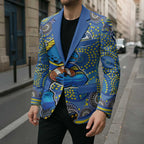 Parramatta Eels Blazer Aboriginal Dot Pattern - Rugby Mascot Heritage Pride