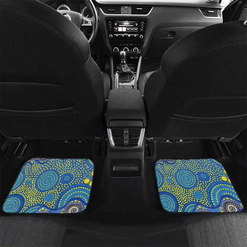 Parramatta Eels Car Mats Aboriginal Dot Pattern - Rugby Mascot Heritage Pride