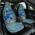 Parramatta Eels Car Seat Cover Aboriginal Dot Pattern - Rugby Mascot Heritage Pride
