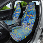 Parramatta Eels Car Seat Cover Aboriginal Dot Pattern - Rugby Mascot Heritage Pride